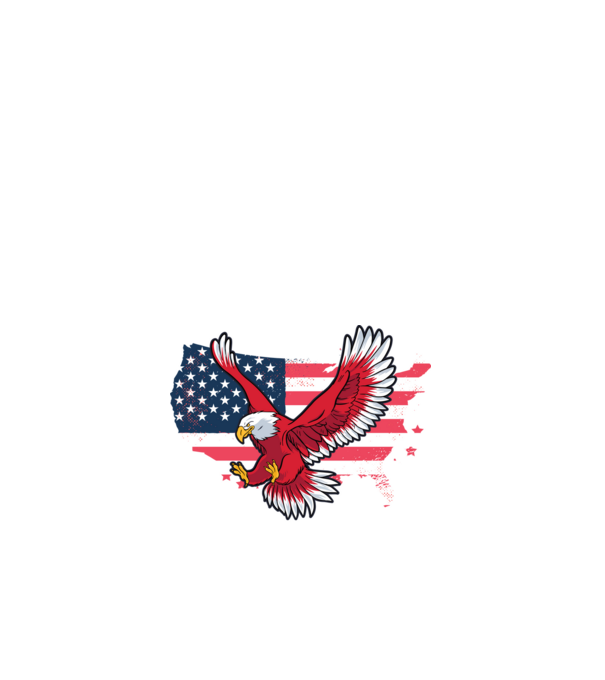 Büszke Amerika minta fehér pólón