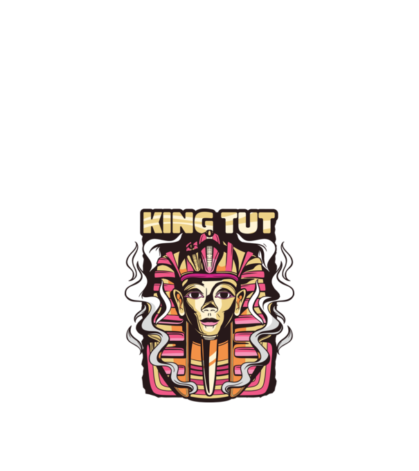 King Tut - Tutanhamon Fáraó minta homokszín pólón