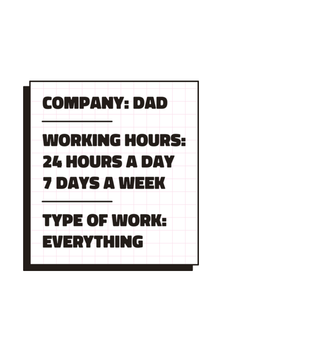 Company Dad - Apa cég minta fehér pólón