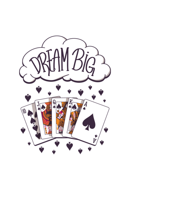 Dream Poker minta világoskék pólón