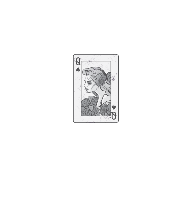 Poker minta farmerkék pólón