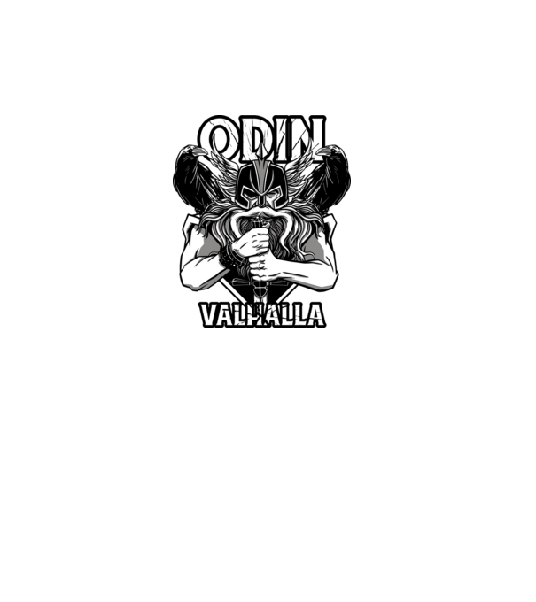 Odin Valhalla minta fehér pólón