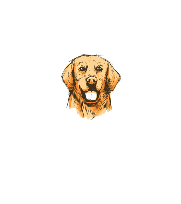 Golden retriever minta farmerkék pólón
