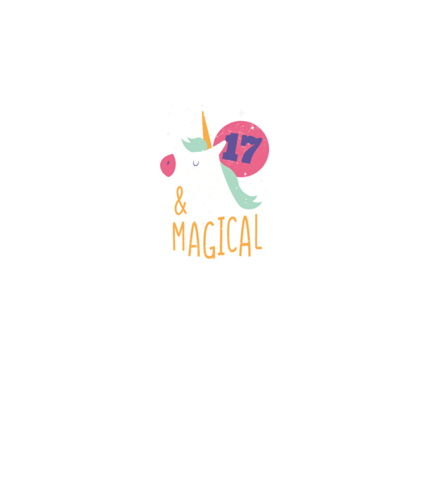 I'm 17 and Magical Unikornis minta sötétkék pólón