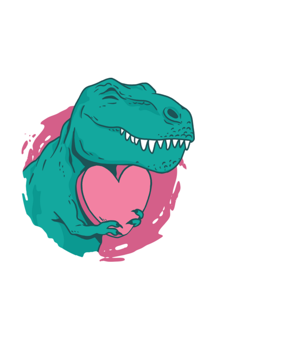 Trex szíecskével minta fekete pólón