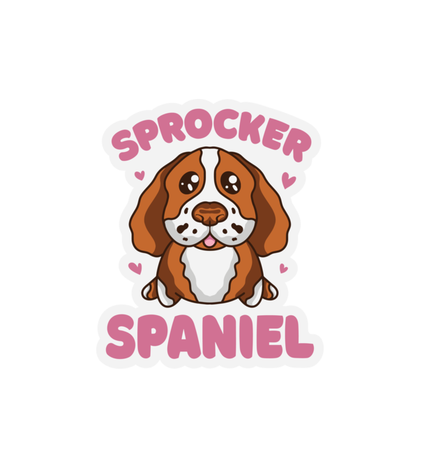 Sprocker Spániel minta fehér pólón