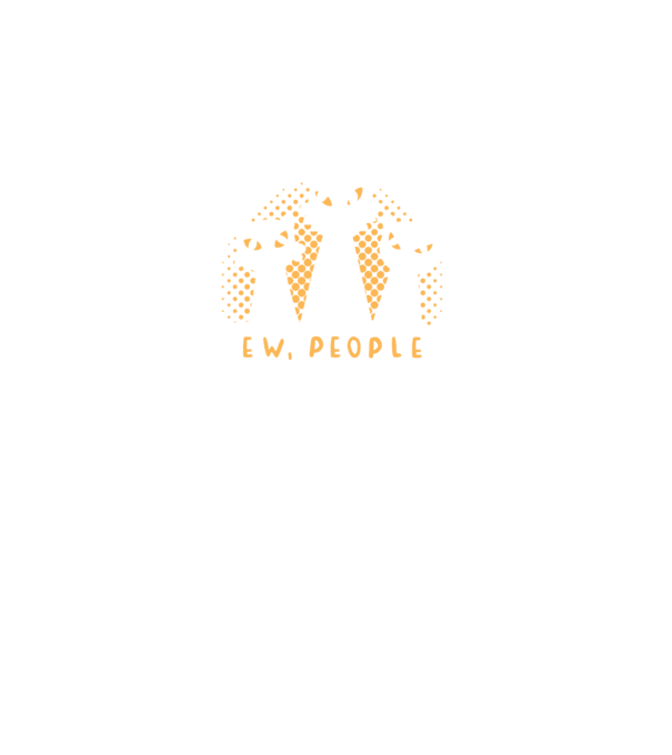 Ew, People - Cicák maszkban minta fekete pólón