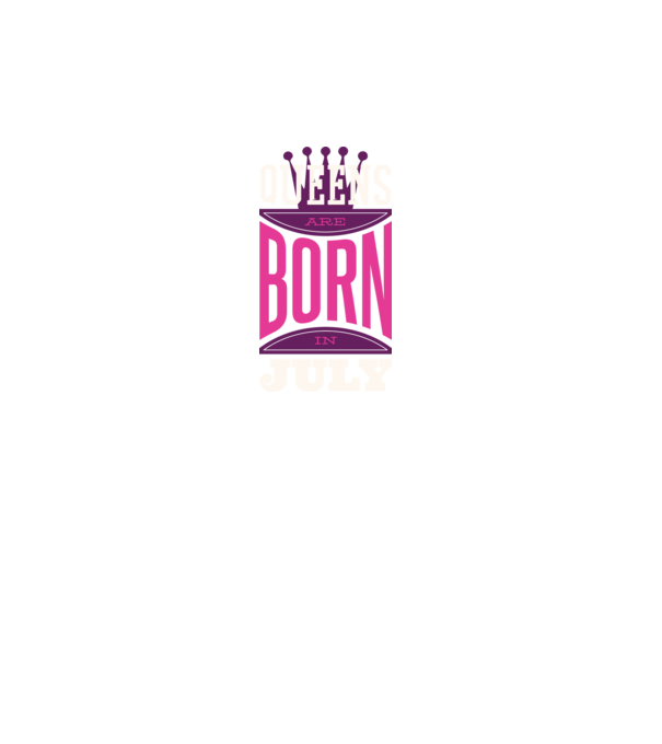 Queens are born in July minta türkiz pólón
