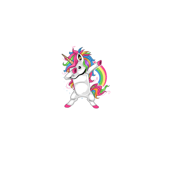 Unicorn Dab minta sötétkék pólón
