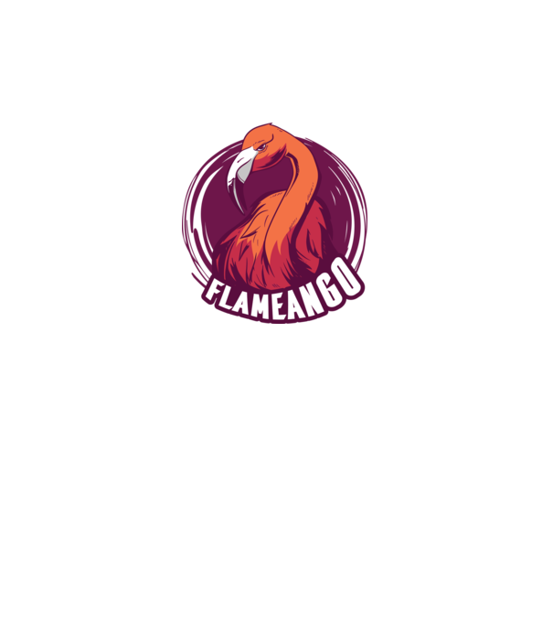Flamingo minta homokszín pólón
