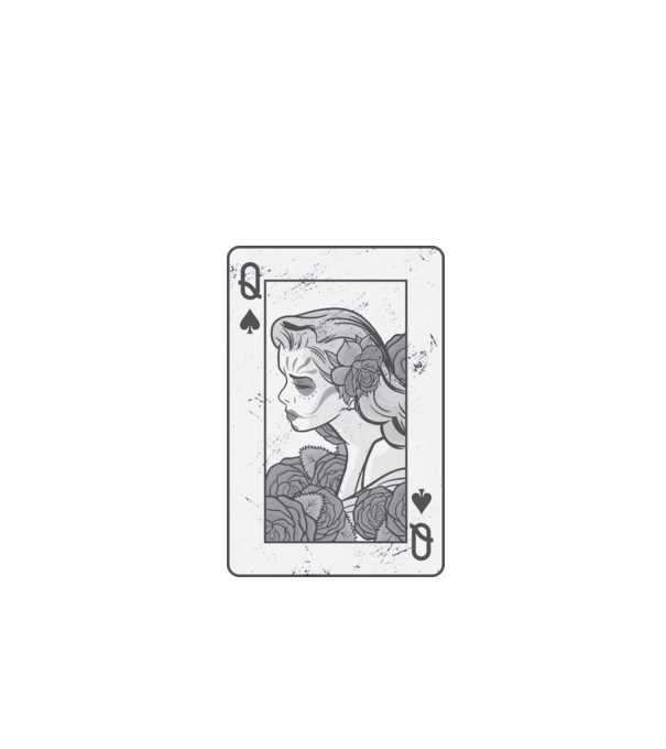 Poker minta fekete pólón