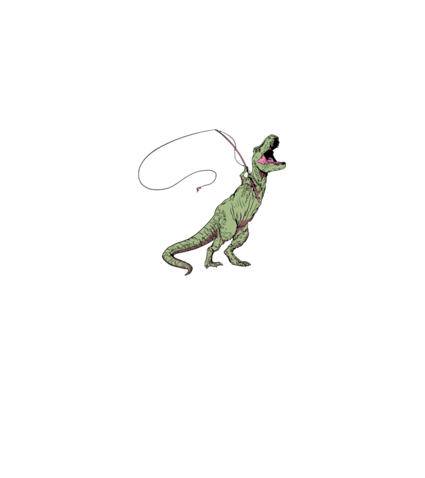 Horgász Trex minta királykék pólón