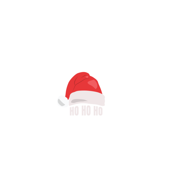 Ho Ho Ho Télapó Sapka minta fekete pólón