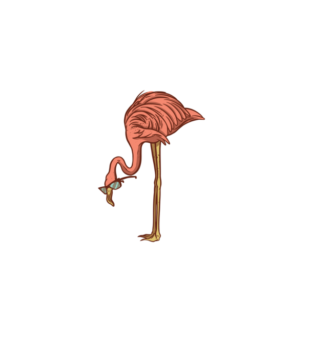 Flamingo minta szürke pólón