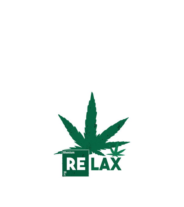 Relax Cannabis minta fekete pólón