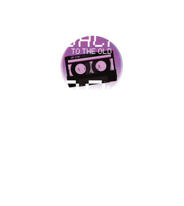 Back to the 90s Vissza a 90-es évekbe minta fekete pólón