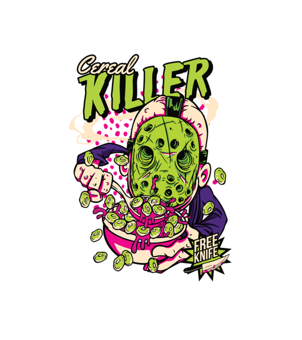 Cereal Killer minta fehér pólón