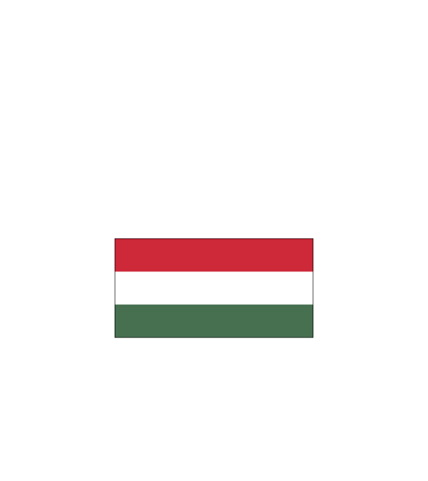 Magyarország szurkolói póló minta fekete pólón
