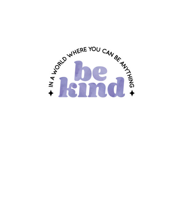 Be kind minta fehér pólón