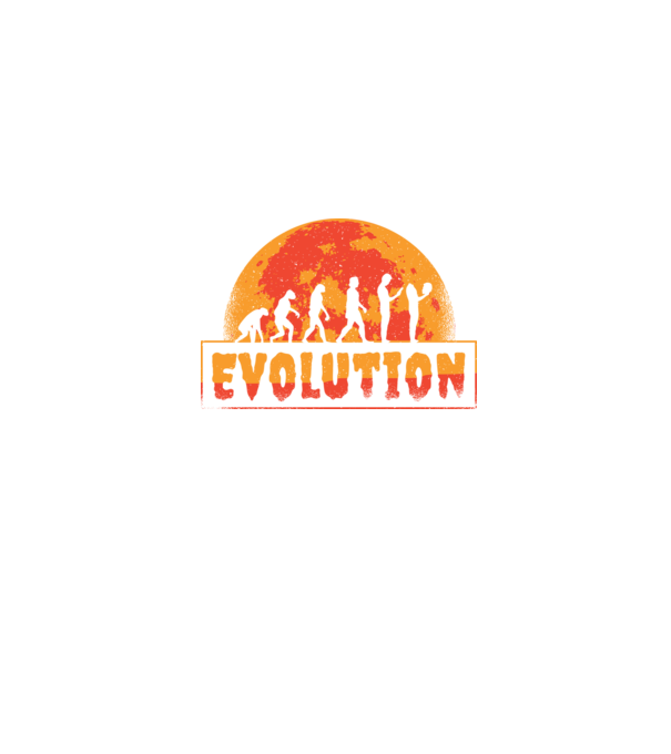 Horror Evolúció minta farmerkék pólón