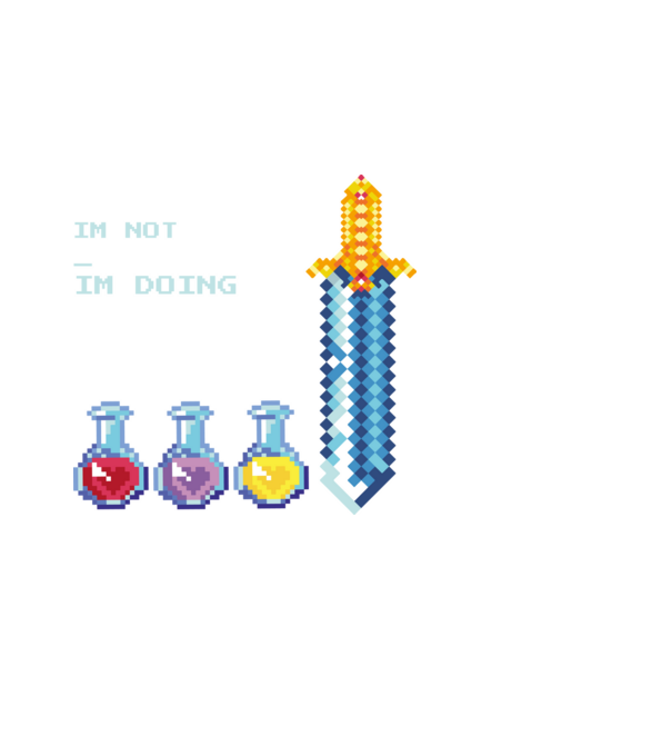 PixelQuoteshirt minta fekete pólón