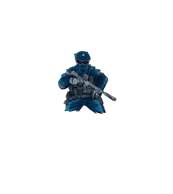 Special Force minta szürke pólón