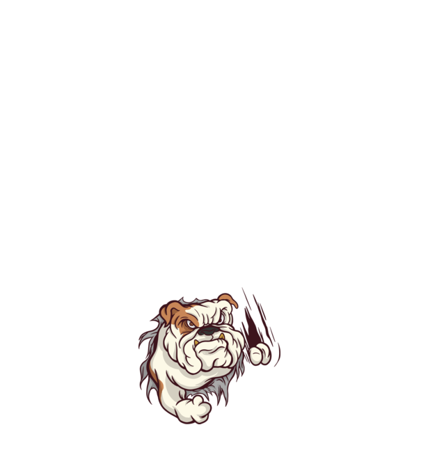 Bulldog minta fehér pólón
