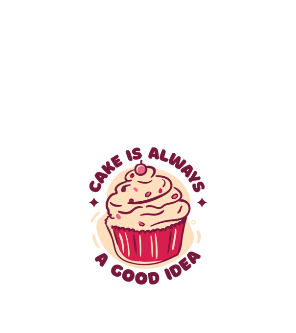 Muffin minta fehér pólón