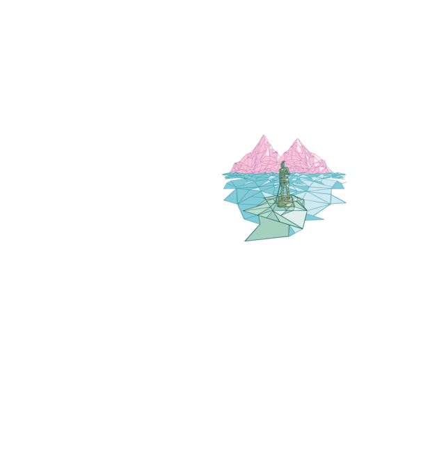 Lowpoly Padding minta neonsárga pólón