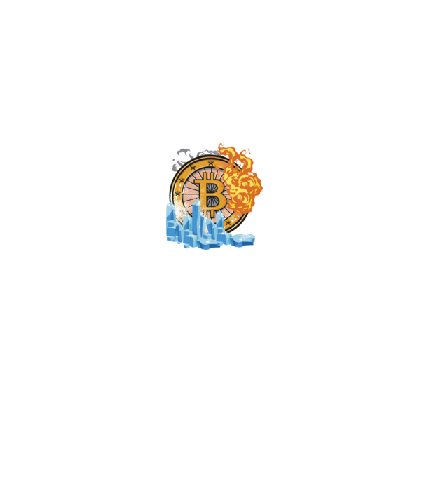Bitcoin logó minta fekete pólón