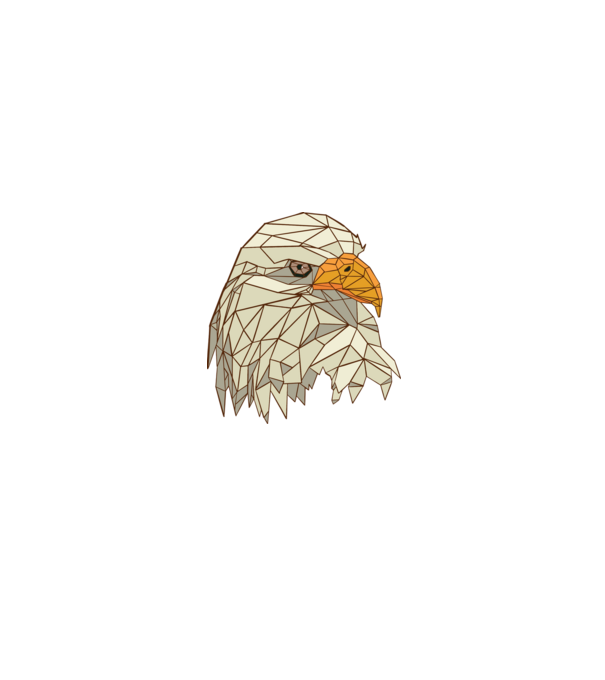 Polygonal Eagle minta fekete pólón