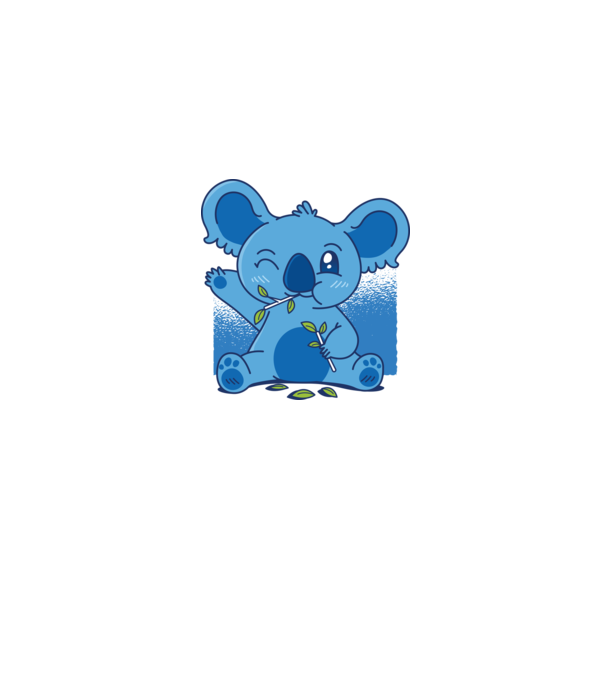 Cuki Koala minta szürke pólón