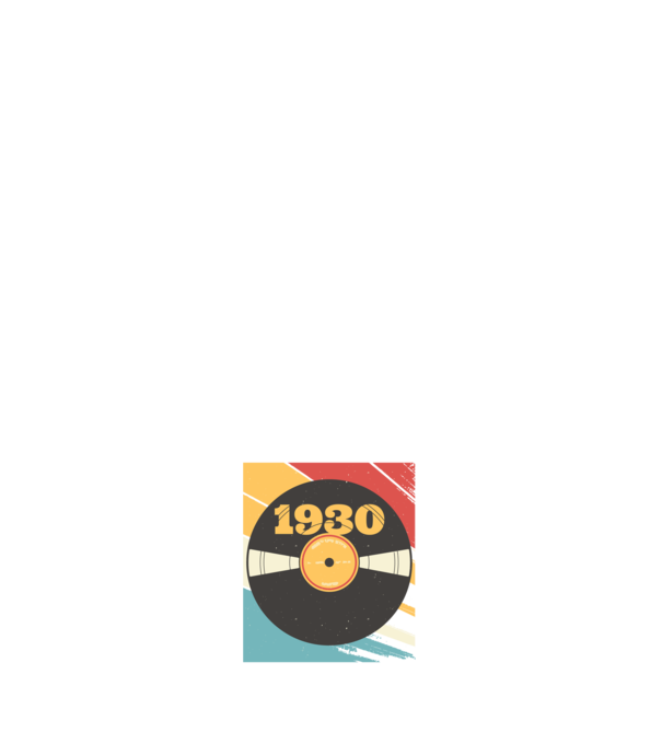 Born in 1930 Limited Edition Vynil Bakelit Retro minta sötétkék pólón