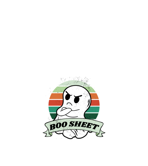 This is Boo Sheet Halloween minta fekete pólón
