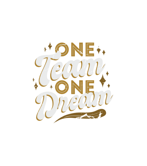 One Team One Dream minta fehér pólón