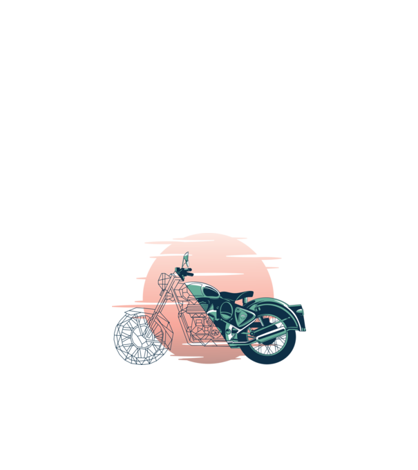 Vintage Motor minta fehér pólón