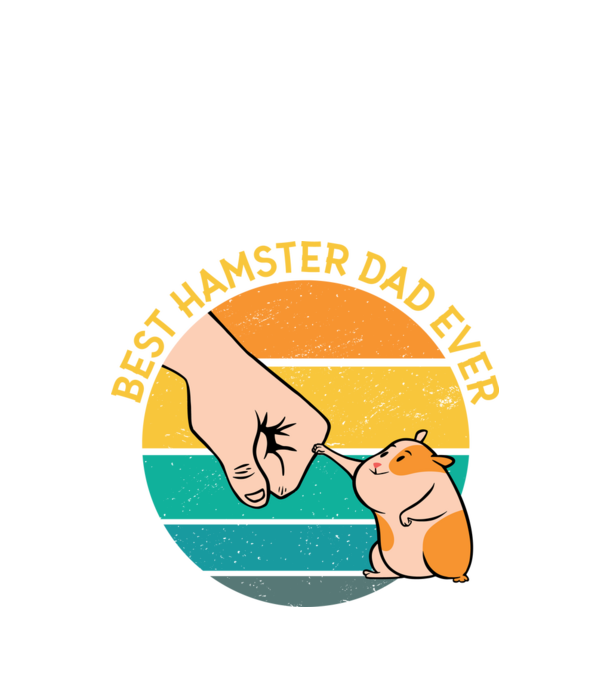 Best Hamster Dad Ever - Legjobb Hörcsögös Apa minta fekete pólón