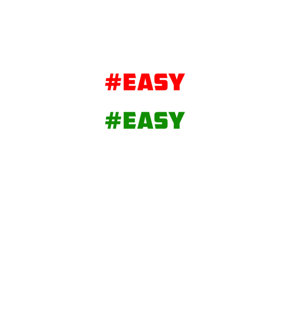 Easy - Piros Fehér Zöld minta fekete pólón