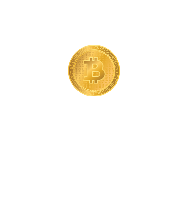 Bitcoin Arany érme minta fekete pólón
