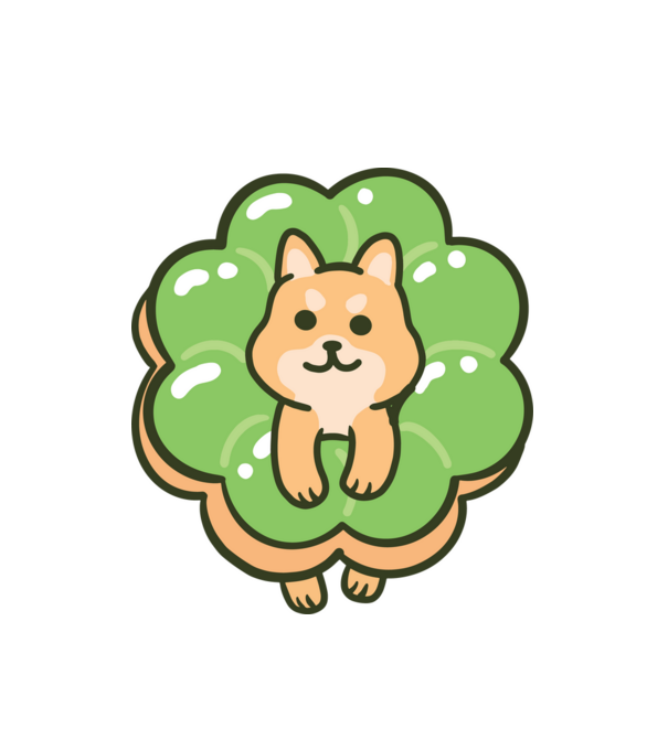 Fánk Corgi minta fehér pólón