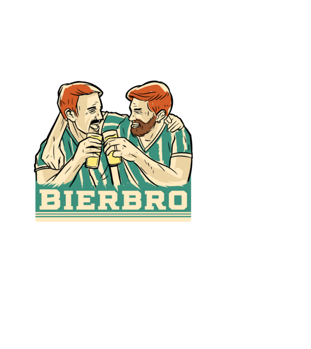 Bier bros minta fekete pólón
