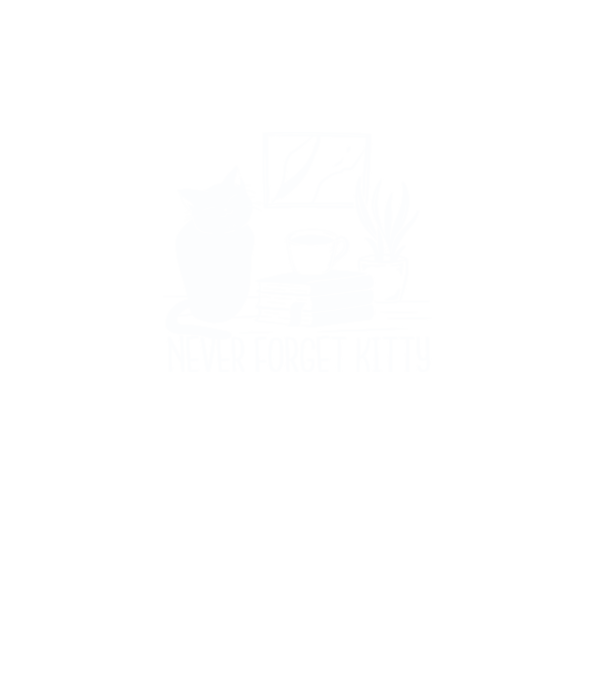 Never Forget Kitty minta türkiz pólón