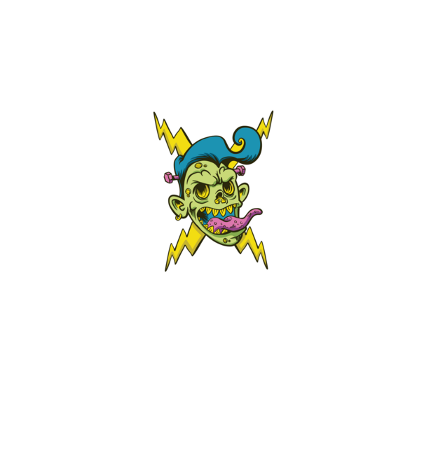 Zombi Fej minta fekete pólón