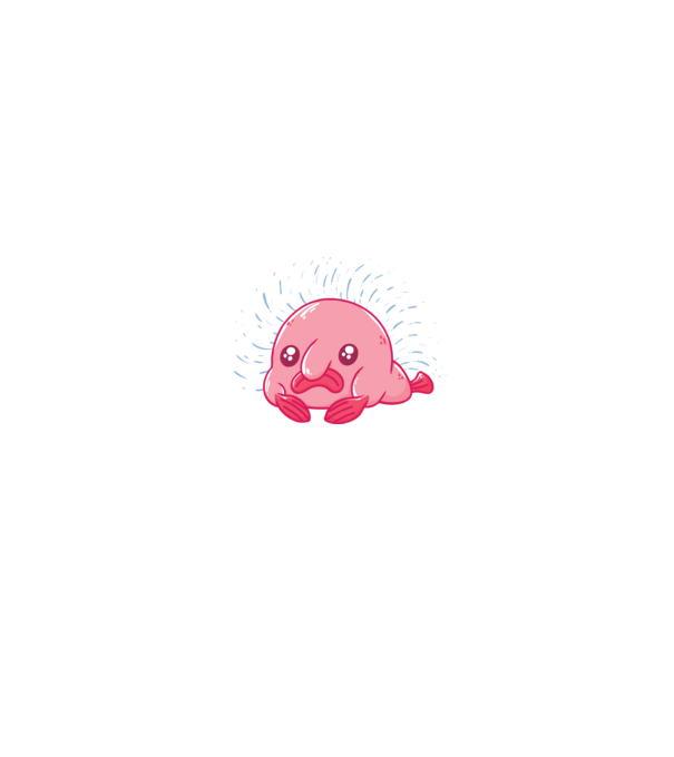 Blobfish minta fekete pólón