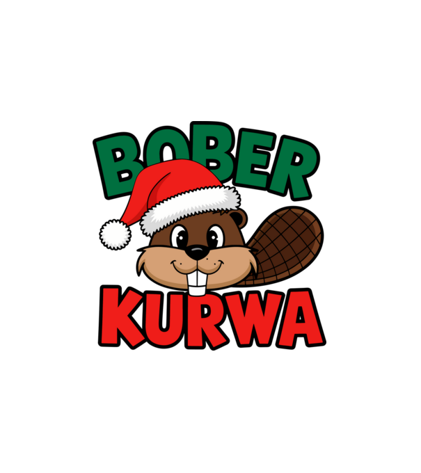 Bober Kurwa Karácsonyra - Vicces meme póló minta fehér pólón