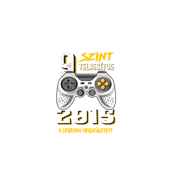 szint 9 2016 minta fekete pólón