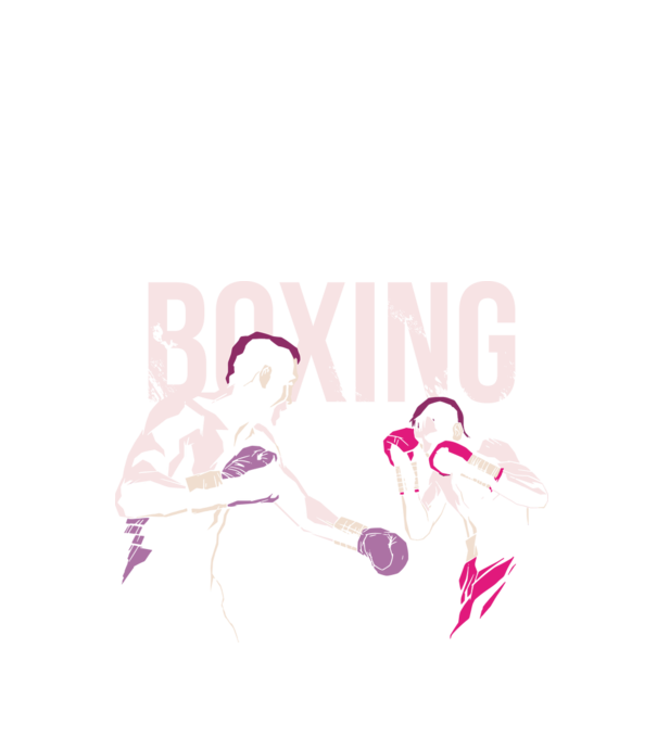 Boxing minta fekete pólón