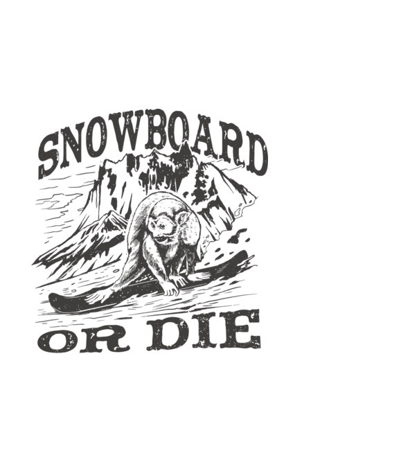 Snowboardos Majom minta fehér pólón