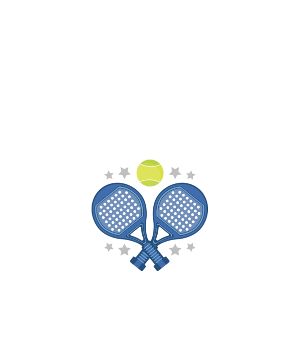 Padel minta fehér pólón