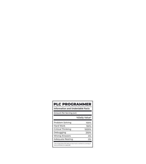 PLC Programozó minta zöld pólón